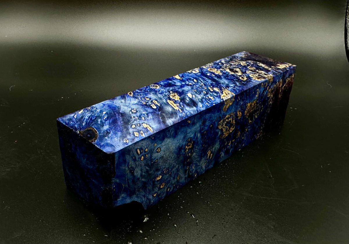 Box Elder Burl - Royal Blue