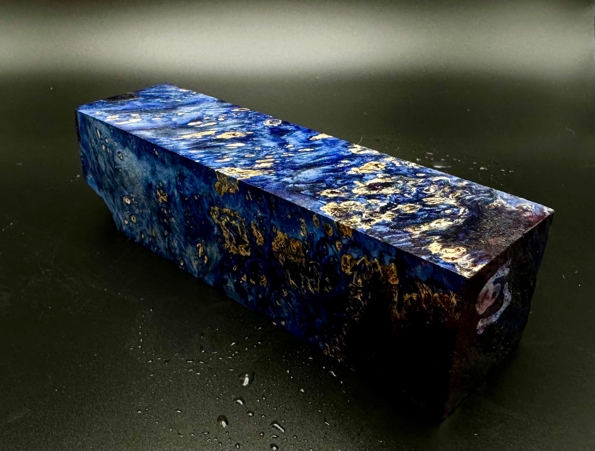 Box Elder Burl - Royal Blue